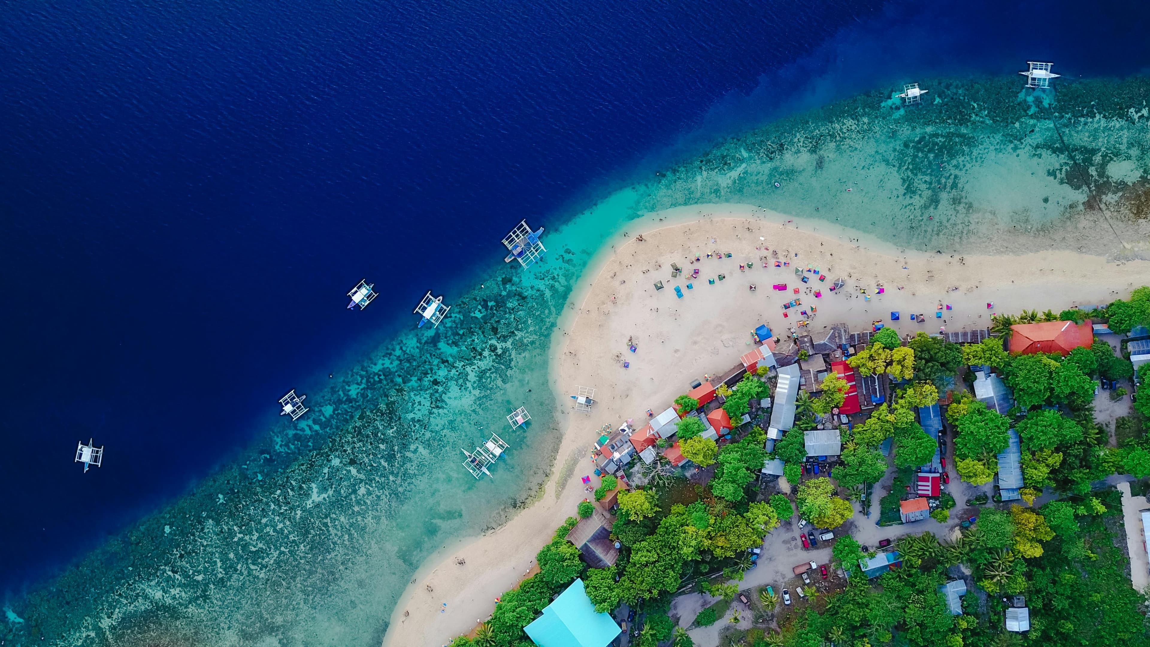 Tropical Beach Aerial View